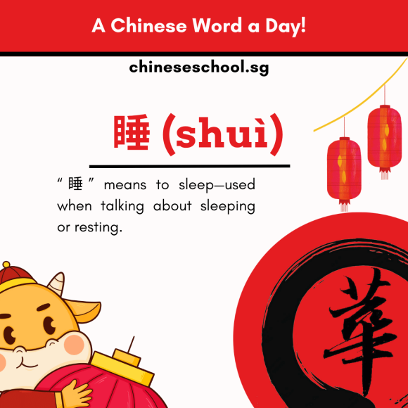 睡 (shuì)